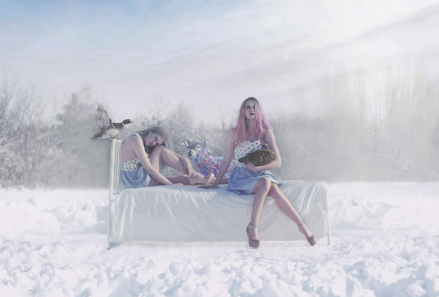 gerald larocque photography surreal fashion winter fantasy