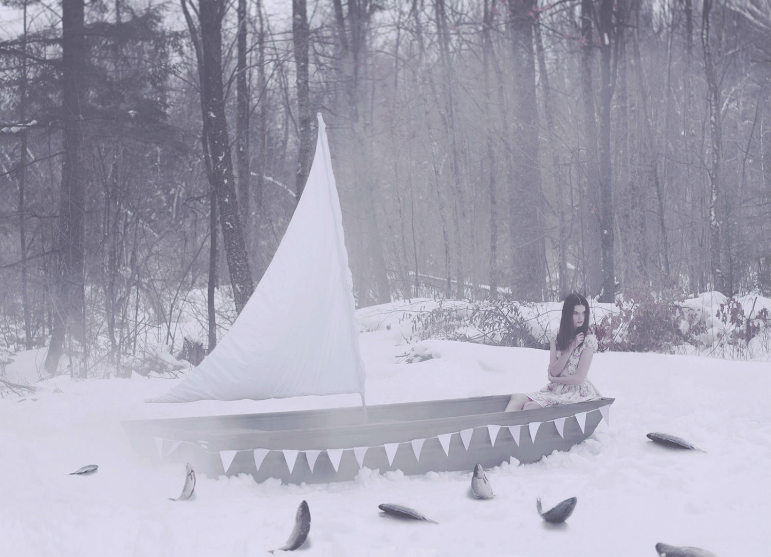 gerald larocque photography surreal fashion winter fantasy