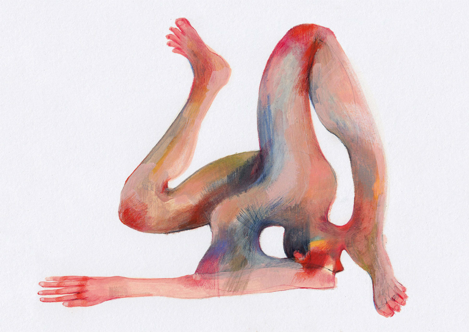 Marina González Eme nude painting body shape abstract