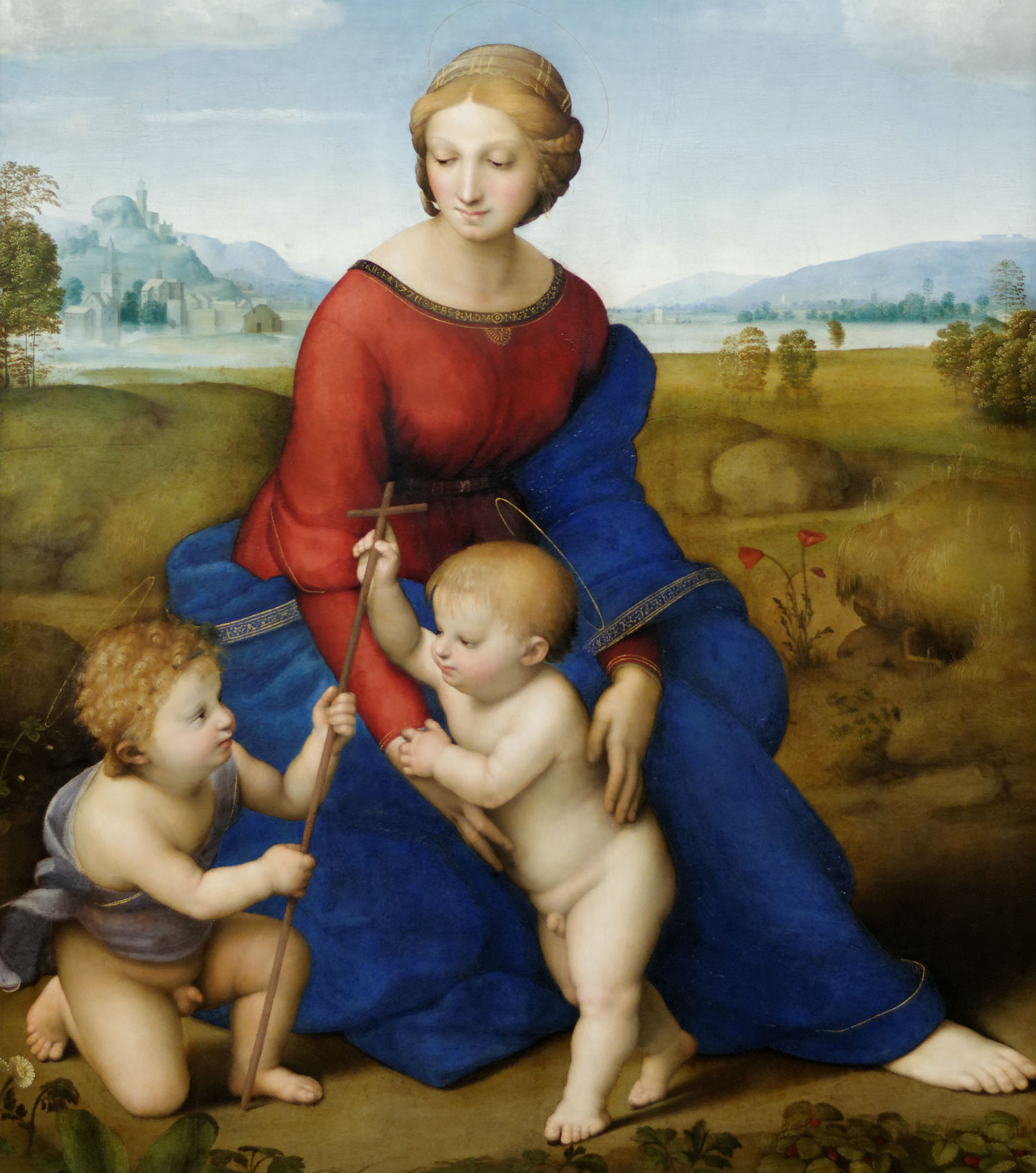 raphael madonna in the meadows painting