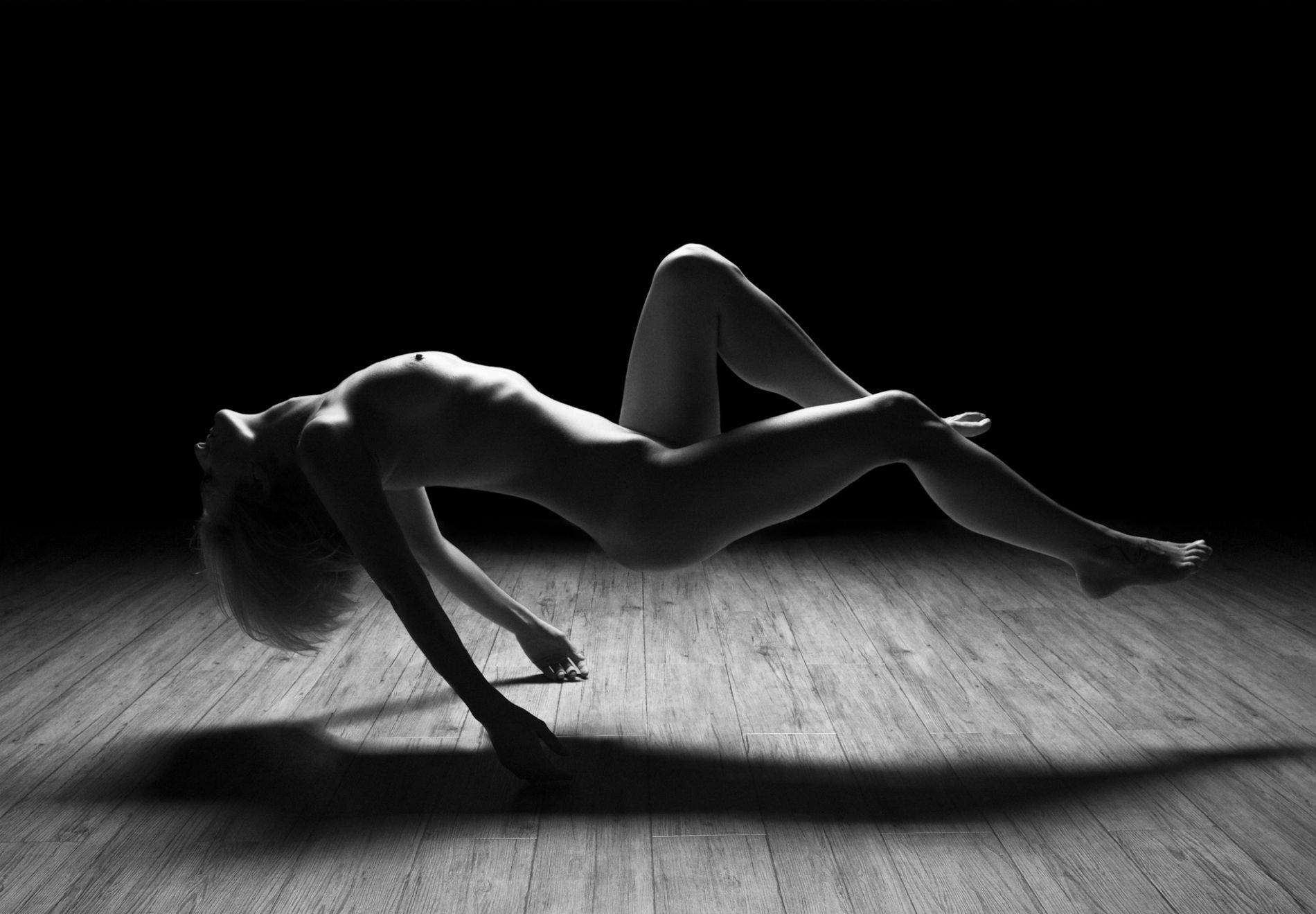 Naked black and white photography