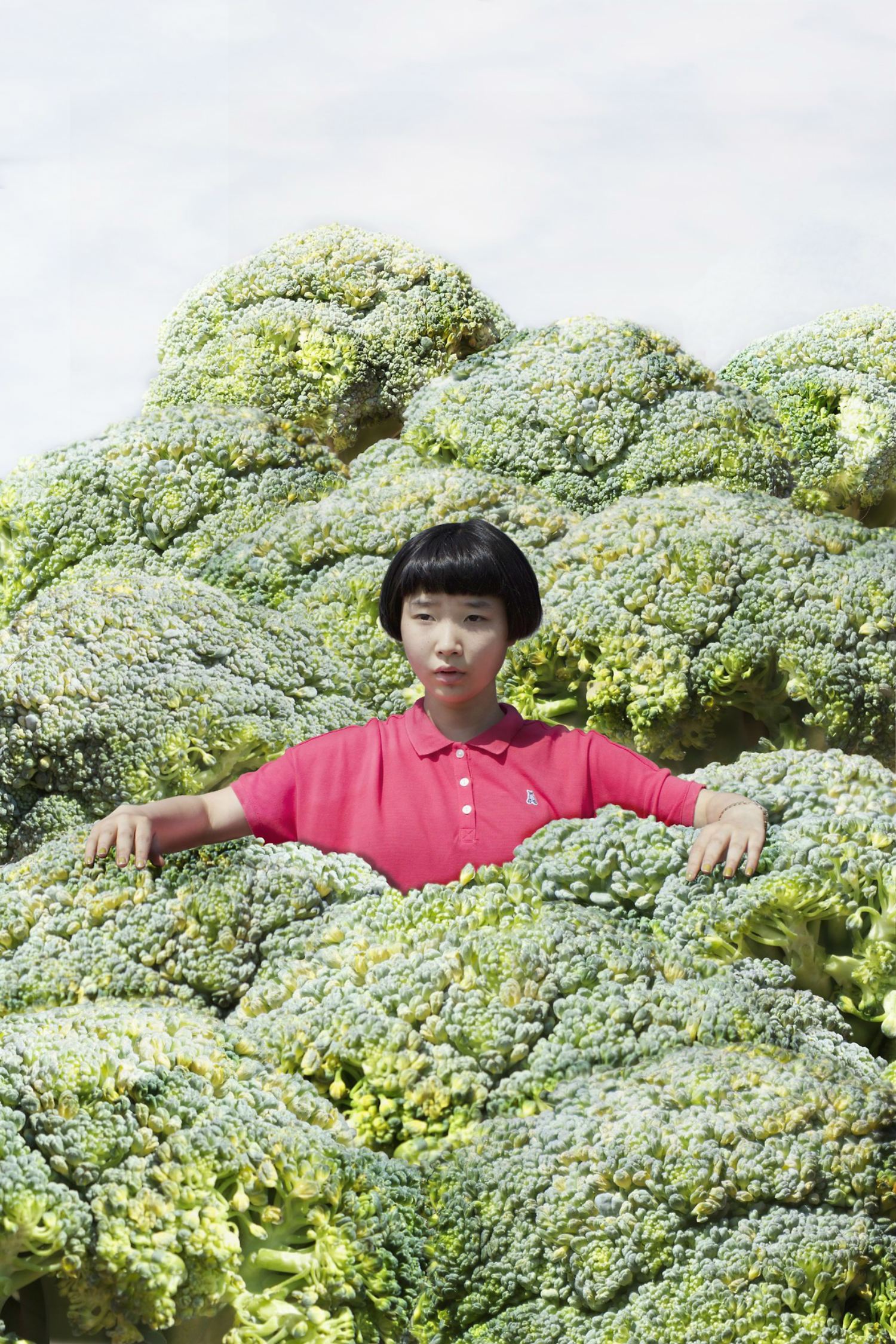 Izumi Miyazaki self portrait japan quirky green vegetables