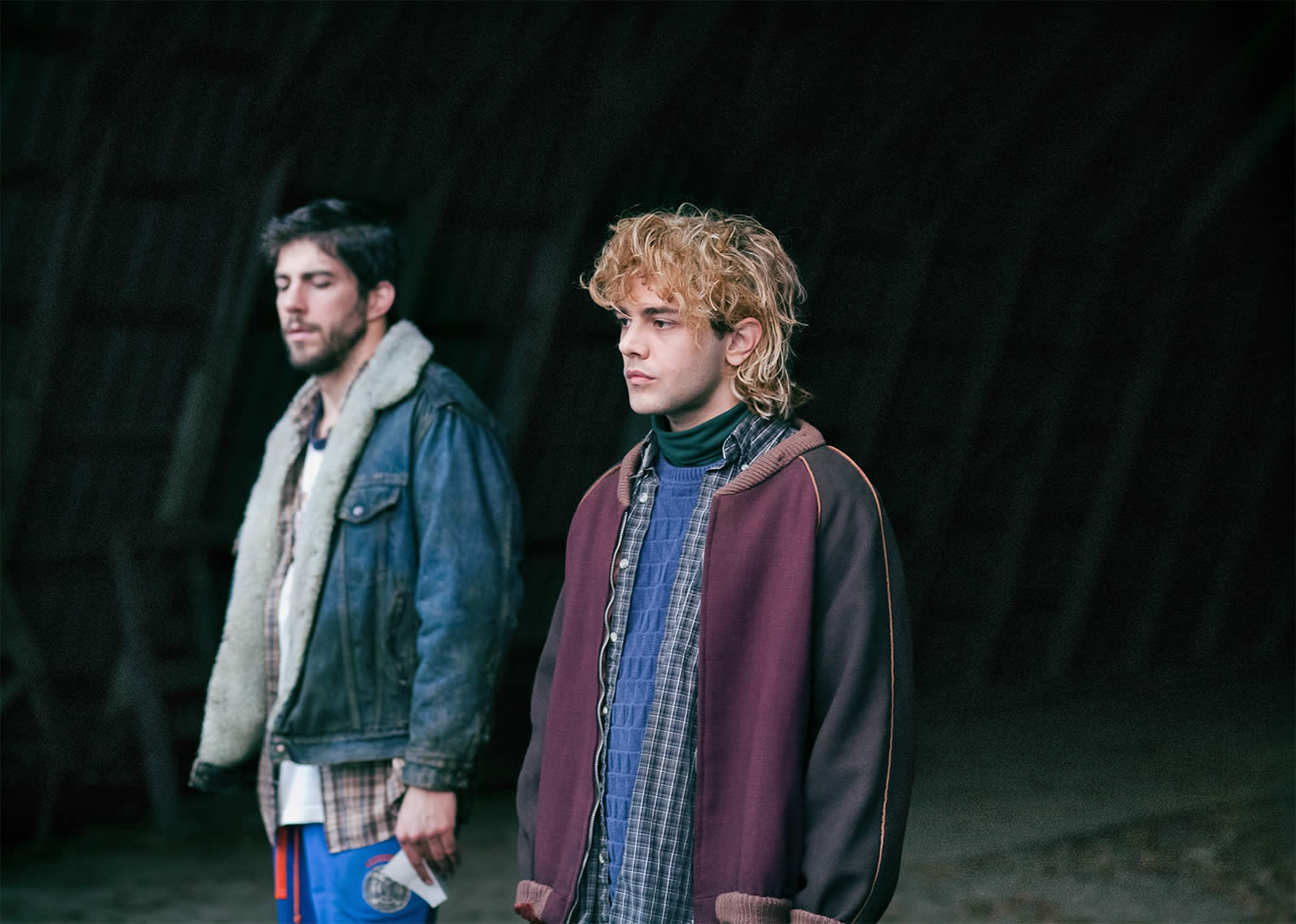 tom with bully farmer, in tom at the farm by xavier dolan