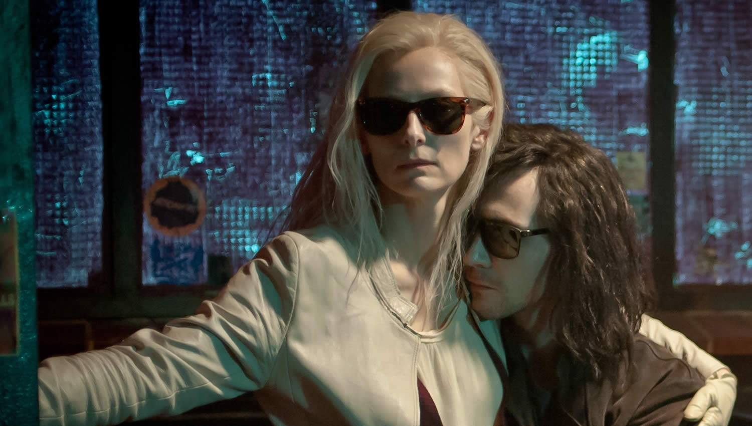 couple holding each other in only lovers left alive