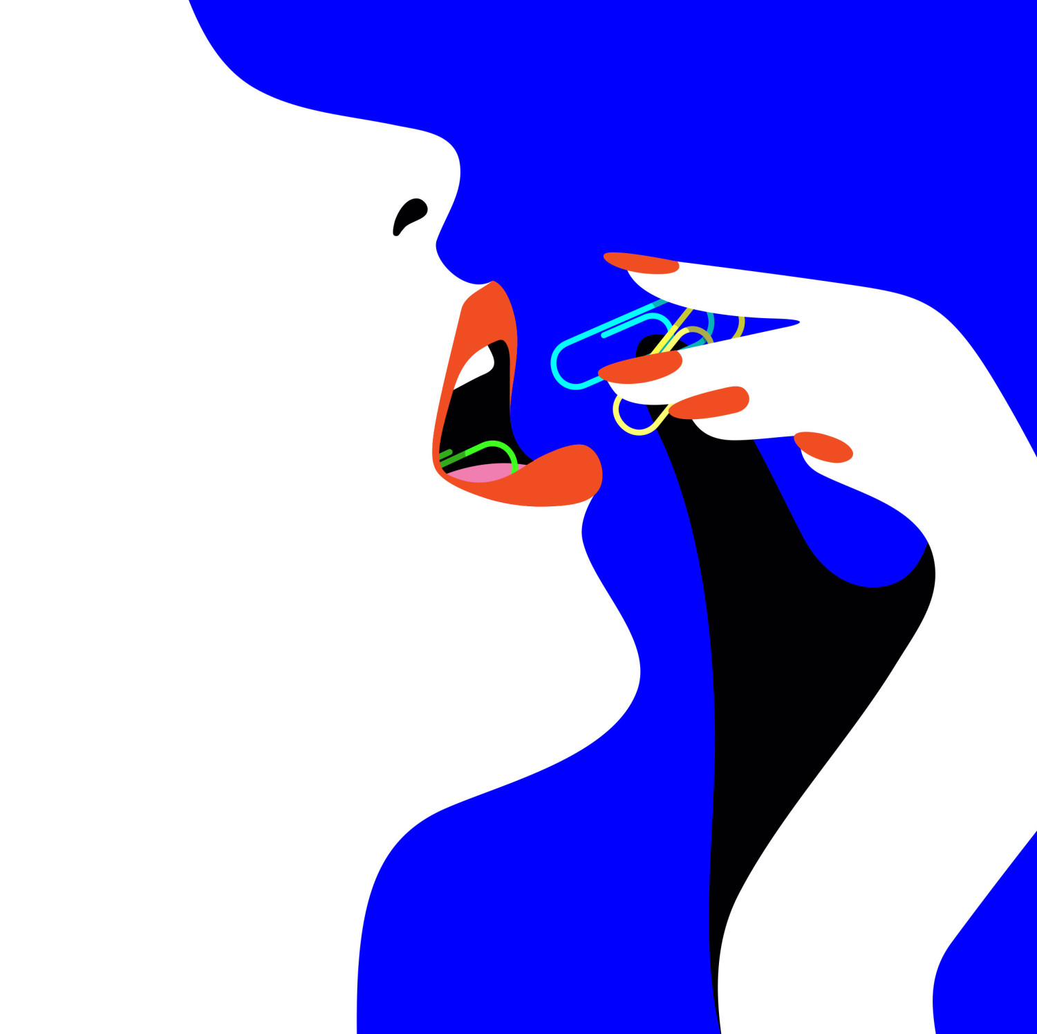 malika favre illustration erotic blue woman