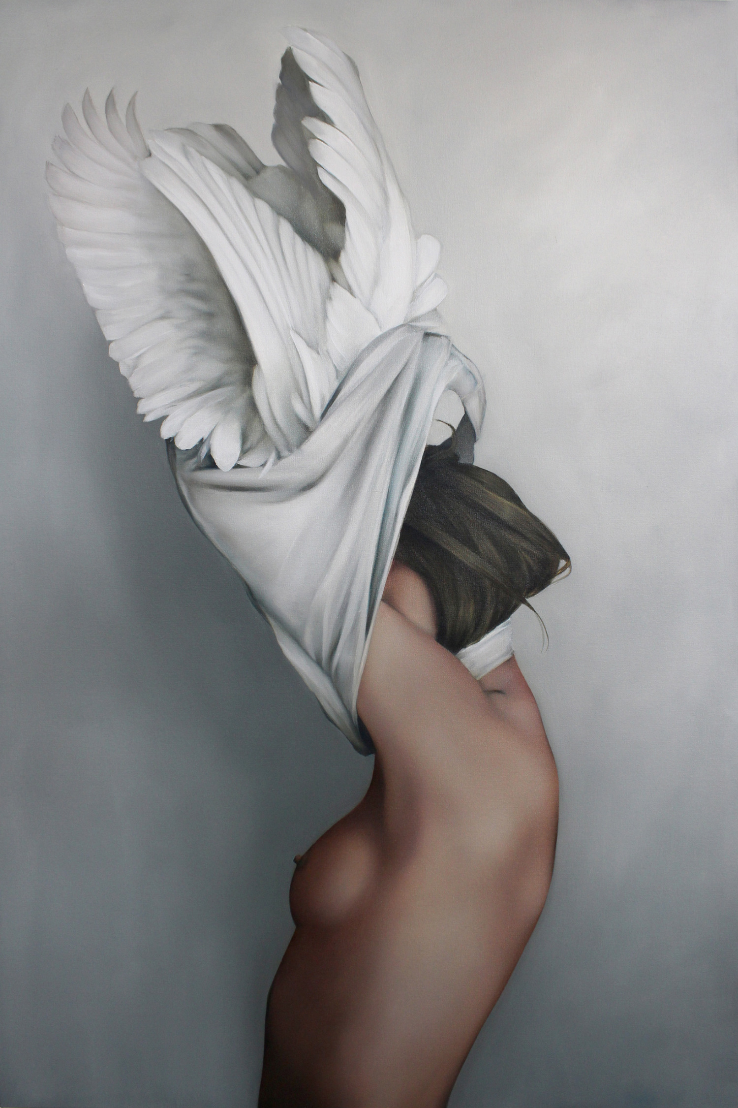 amy judd painting nude body female