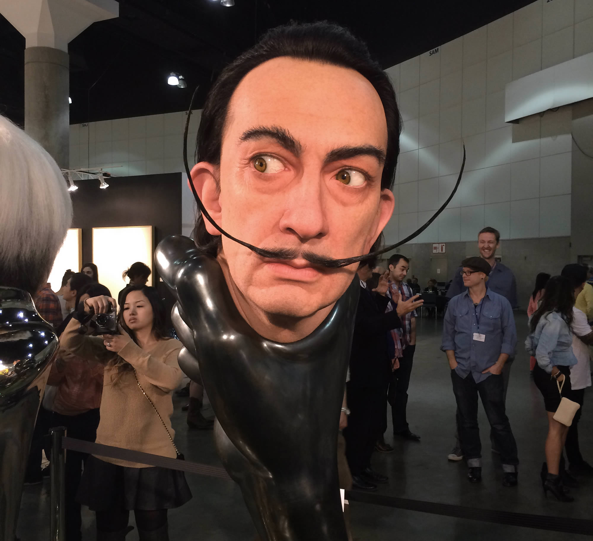 salvador dali, hyperrealist sculpture by Kazuhiro Tsuji