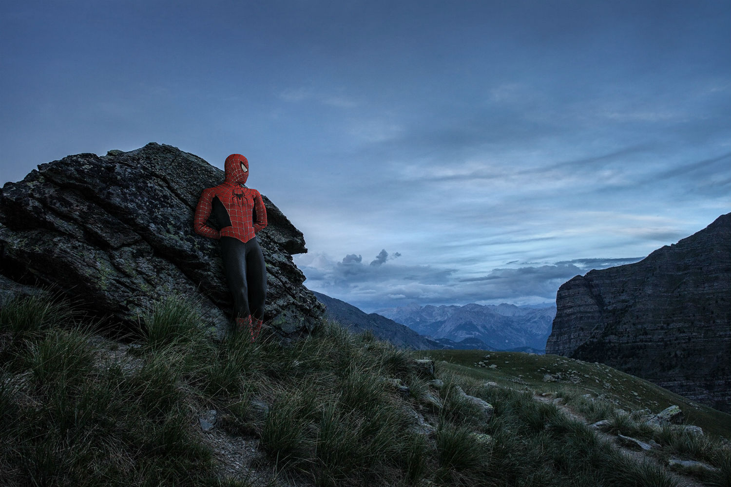 benoit lapray superheroes photography nature solitude spiderman 