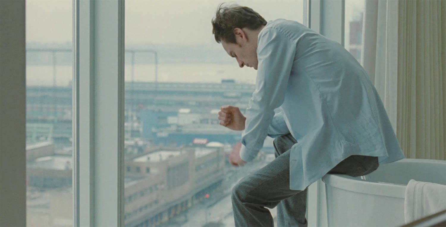 michael fassbender in hotel room, in shame