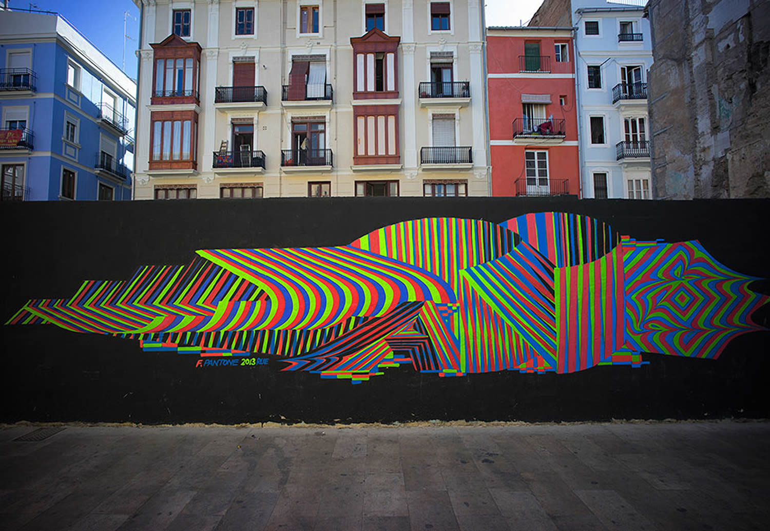 stripes, colors, graffiti by pantone f