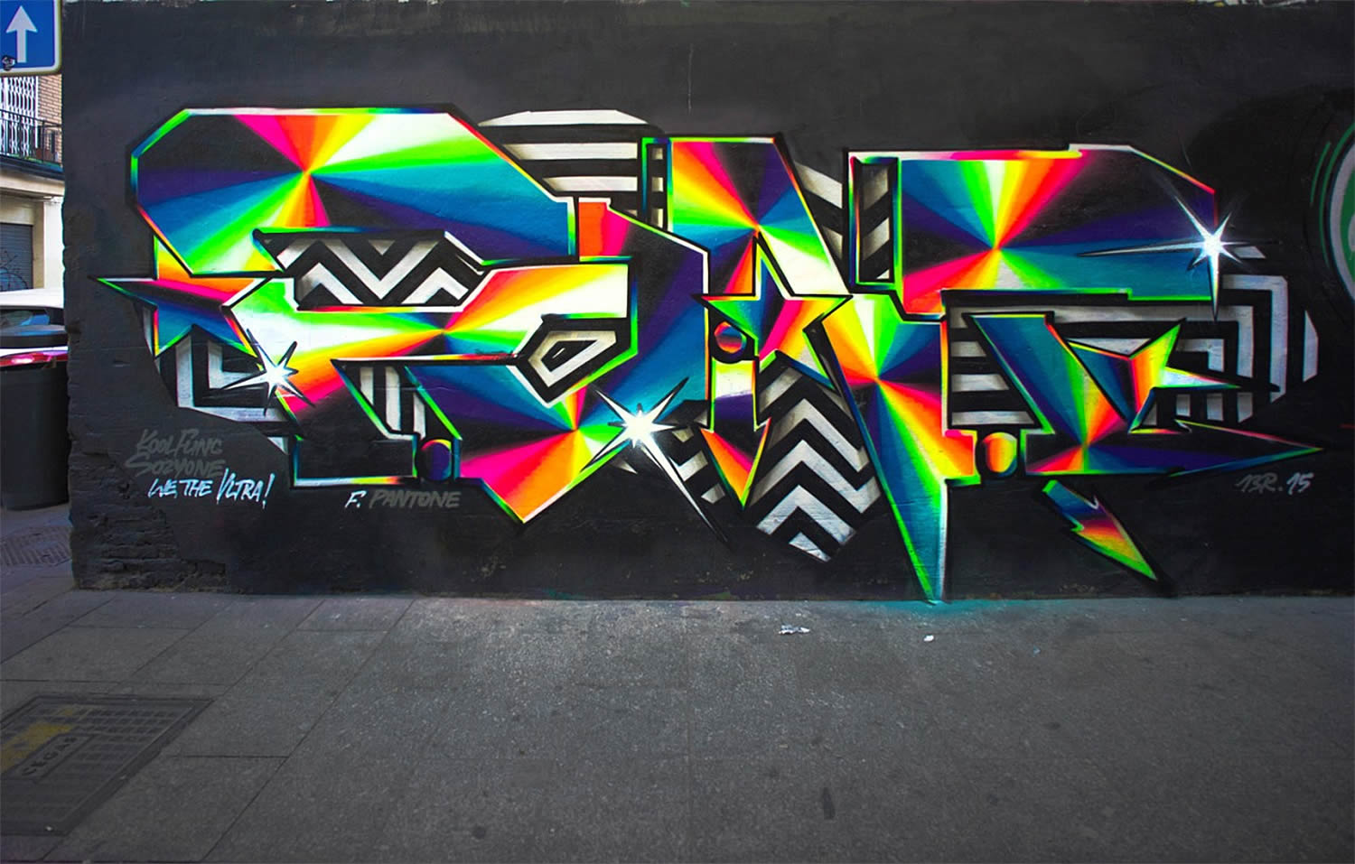 neon graffiti by pantone f