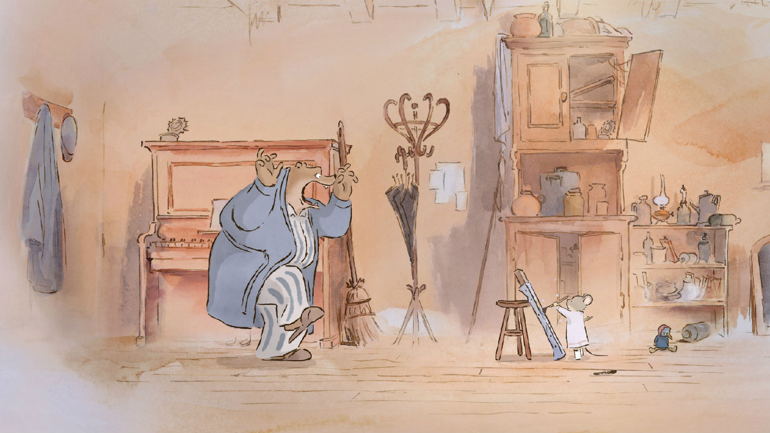 ernest and celestine animation bear hand drawn