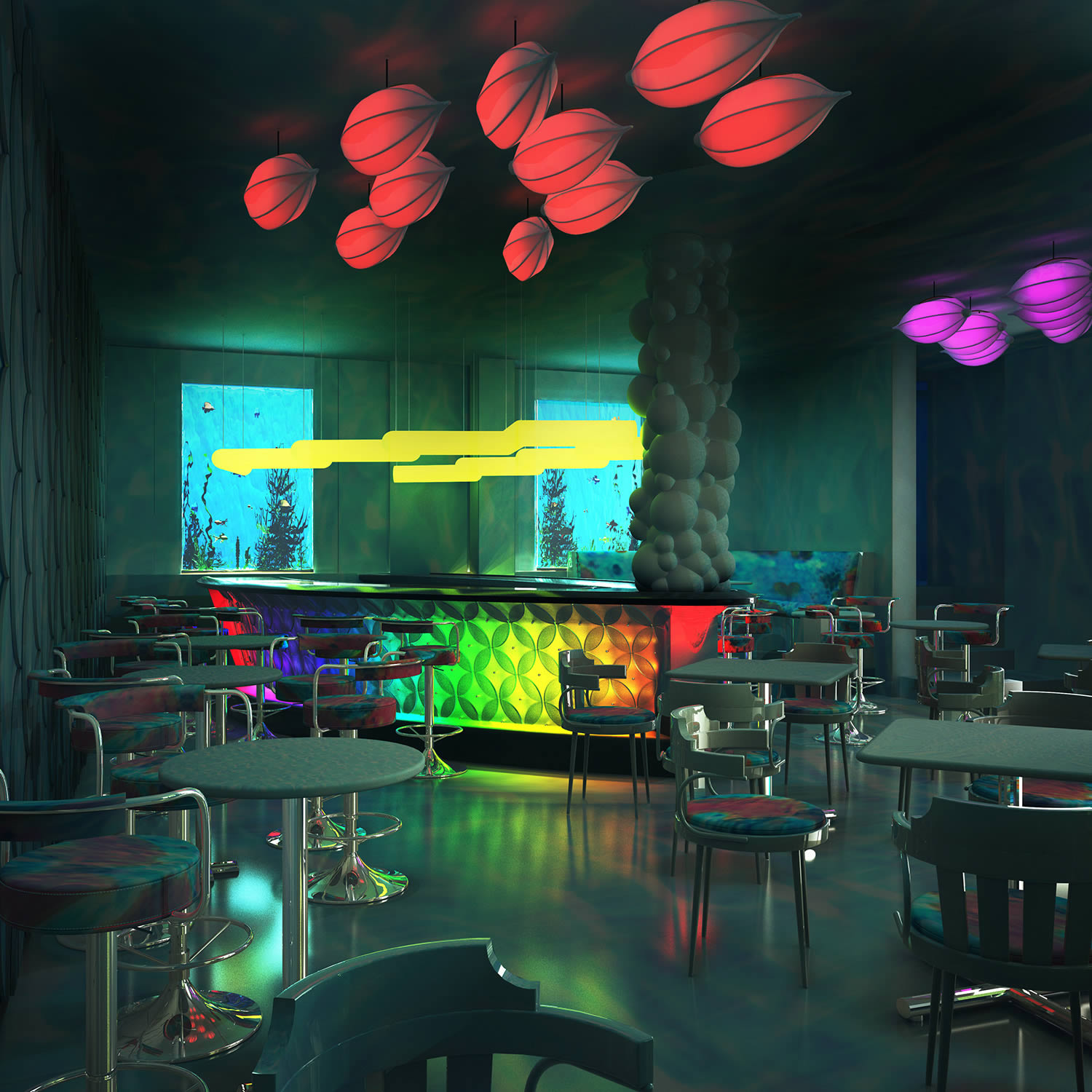 colorful bar