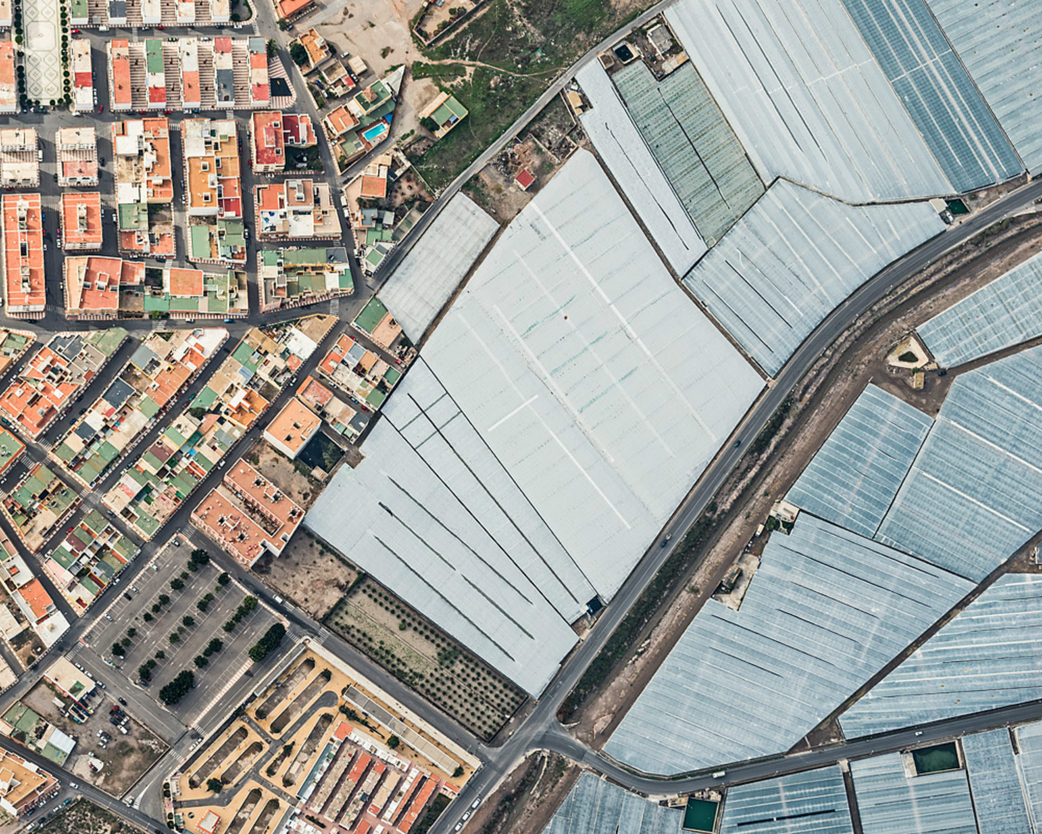 Bernhard lang photography aerial buildings birds eye view