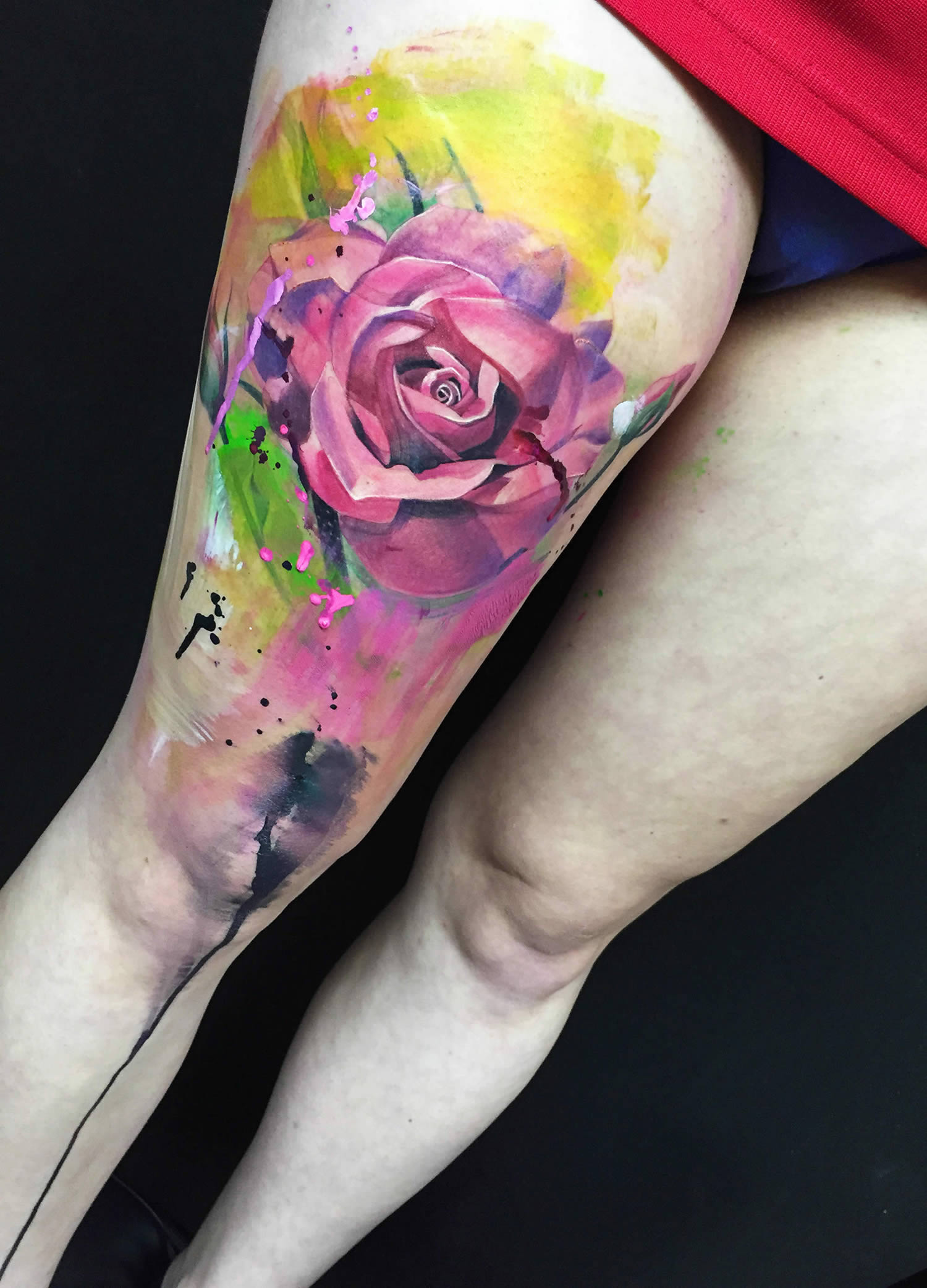 rose tattoo by ivana