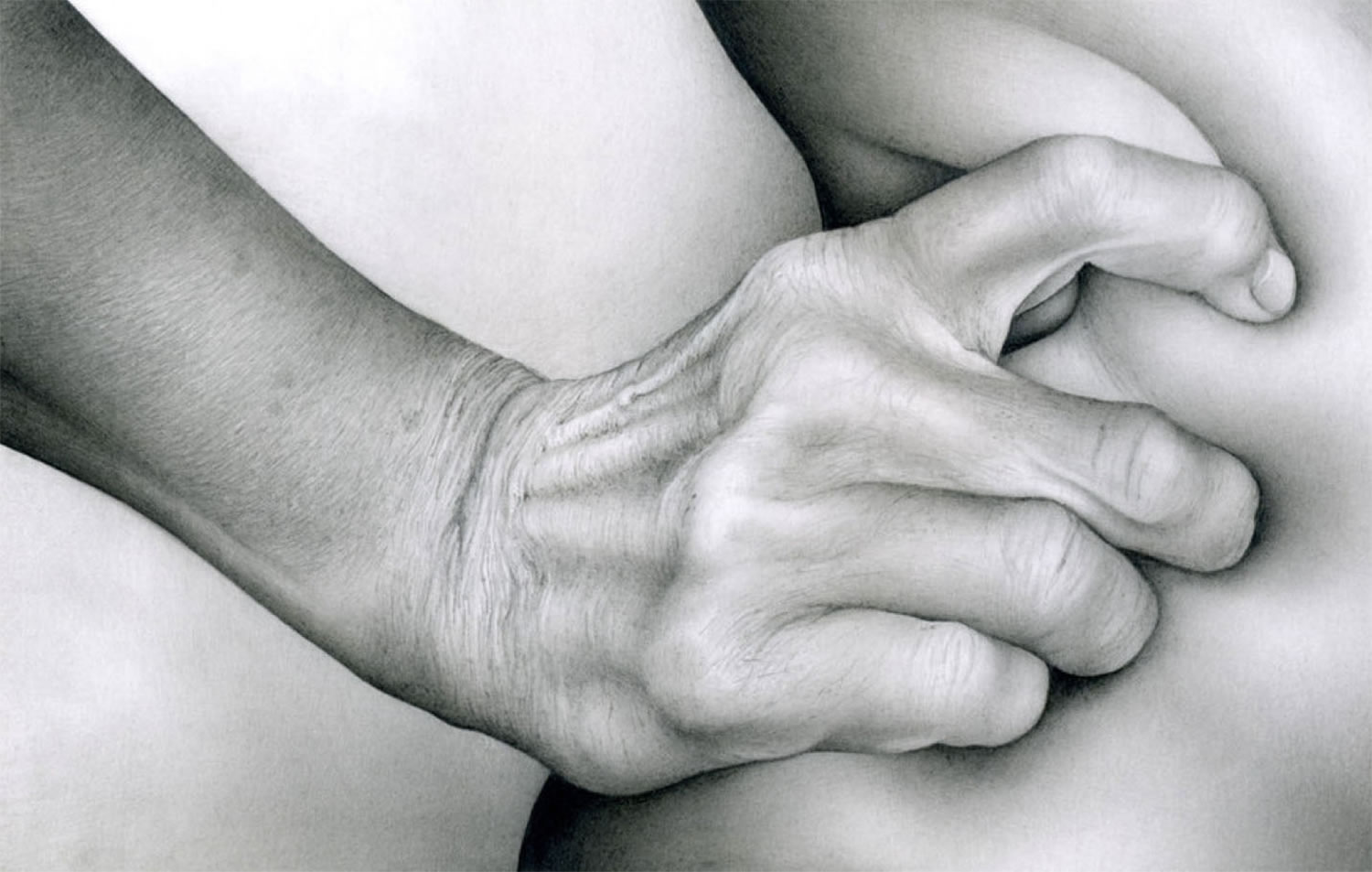 realistic hand, drawing by cath riley