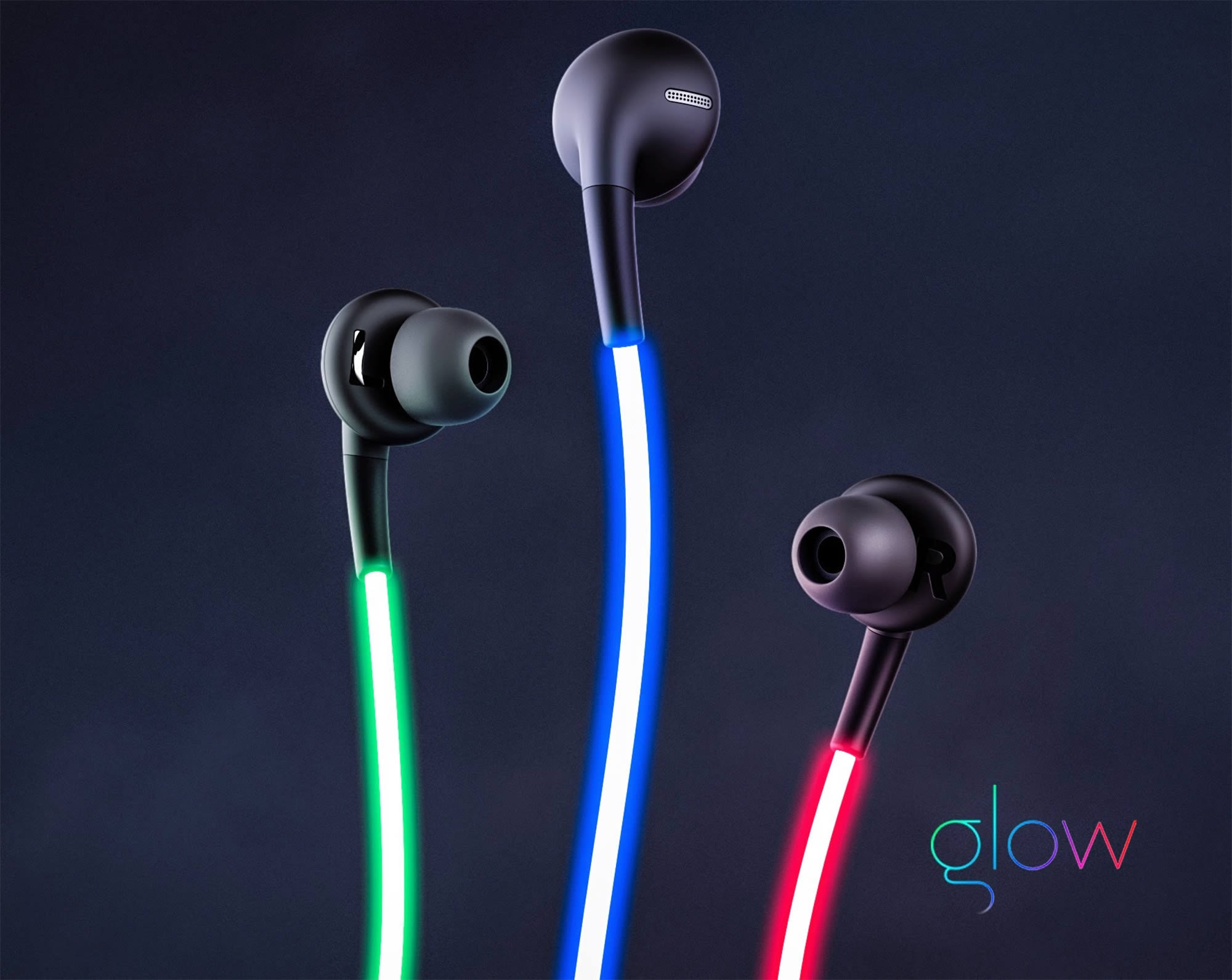 glow laser light headphones