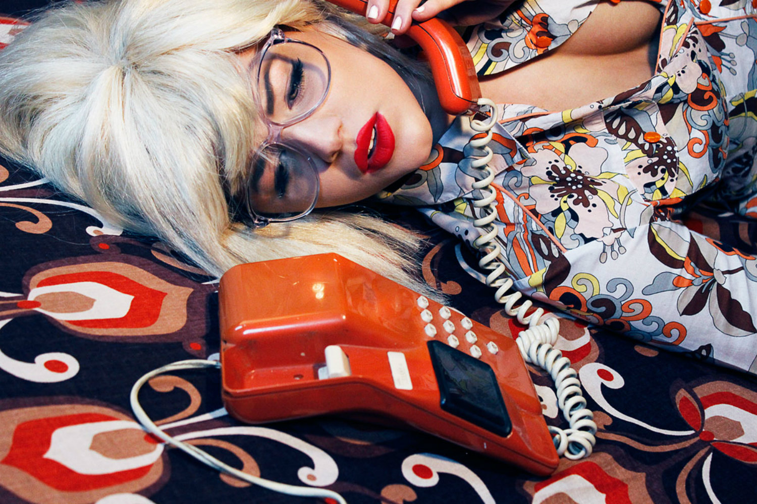 nadia cohen fashion colour photography bright vintage model
