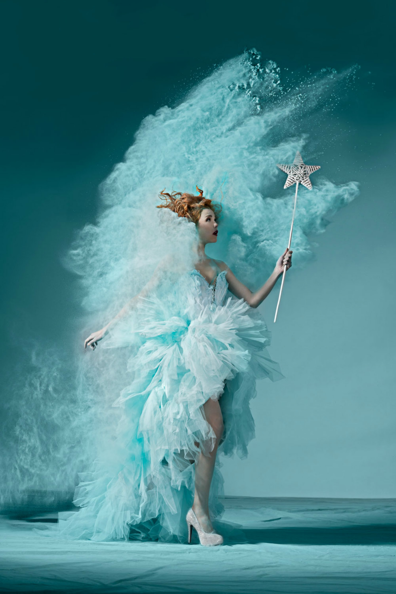 oliver oettli powder photography model fashion turquoise