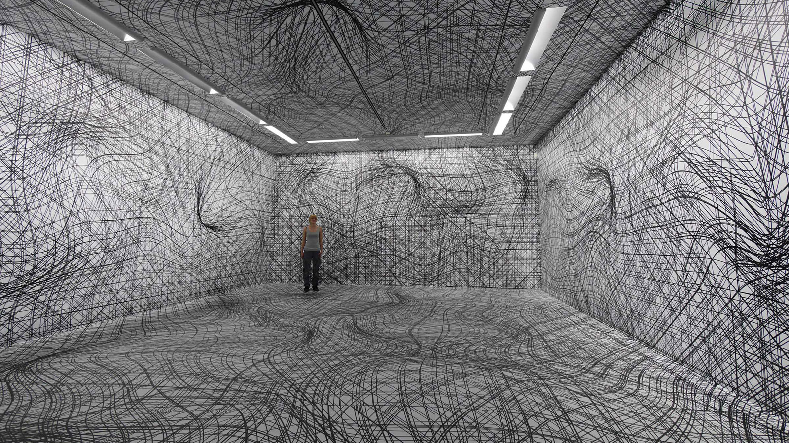 peter kogler spacial illusions walls interior