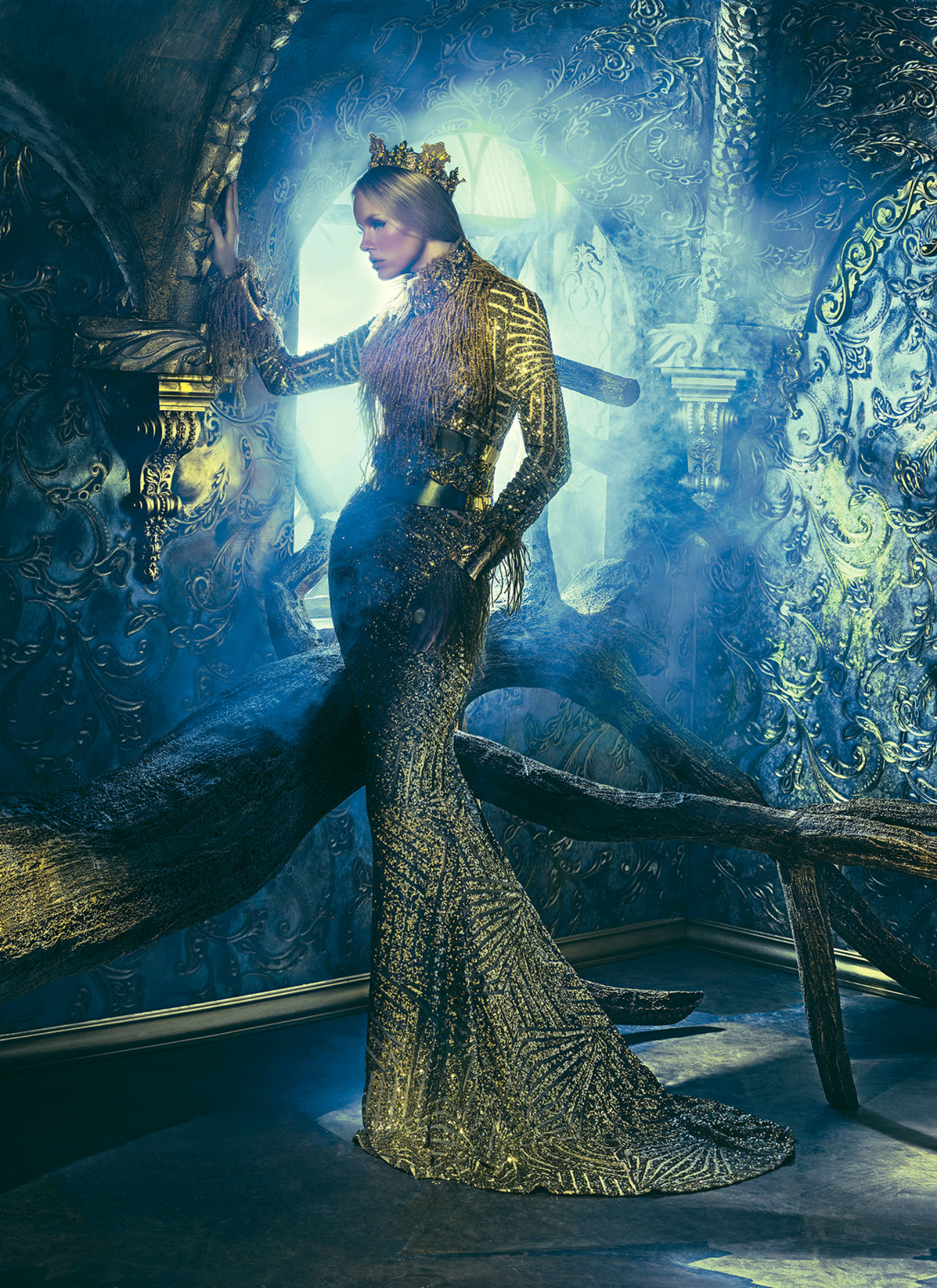 tejal patni fashion photography zodiac model gold
