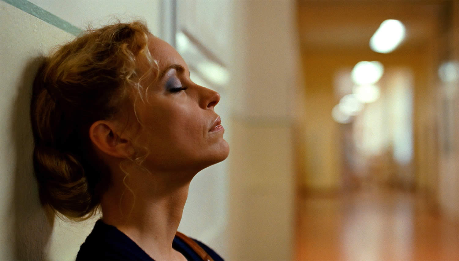 nina hoss in barbra, up against a wall