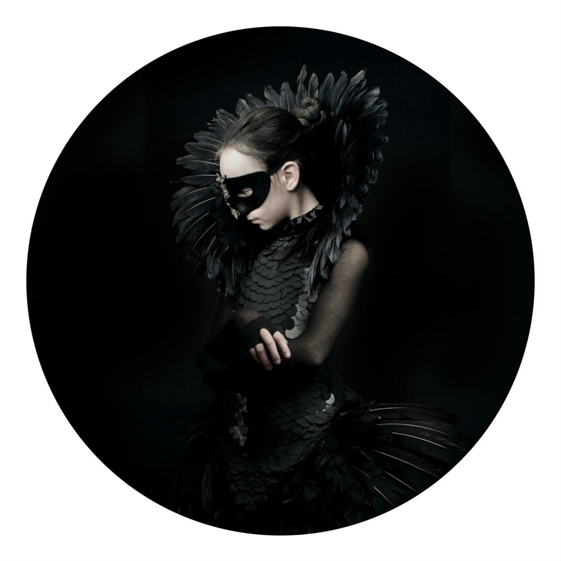 justyna neryng photographer lost childhood black feathers