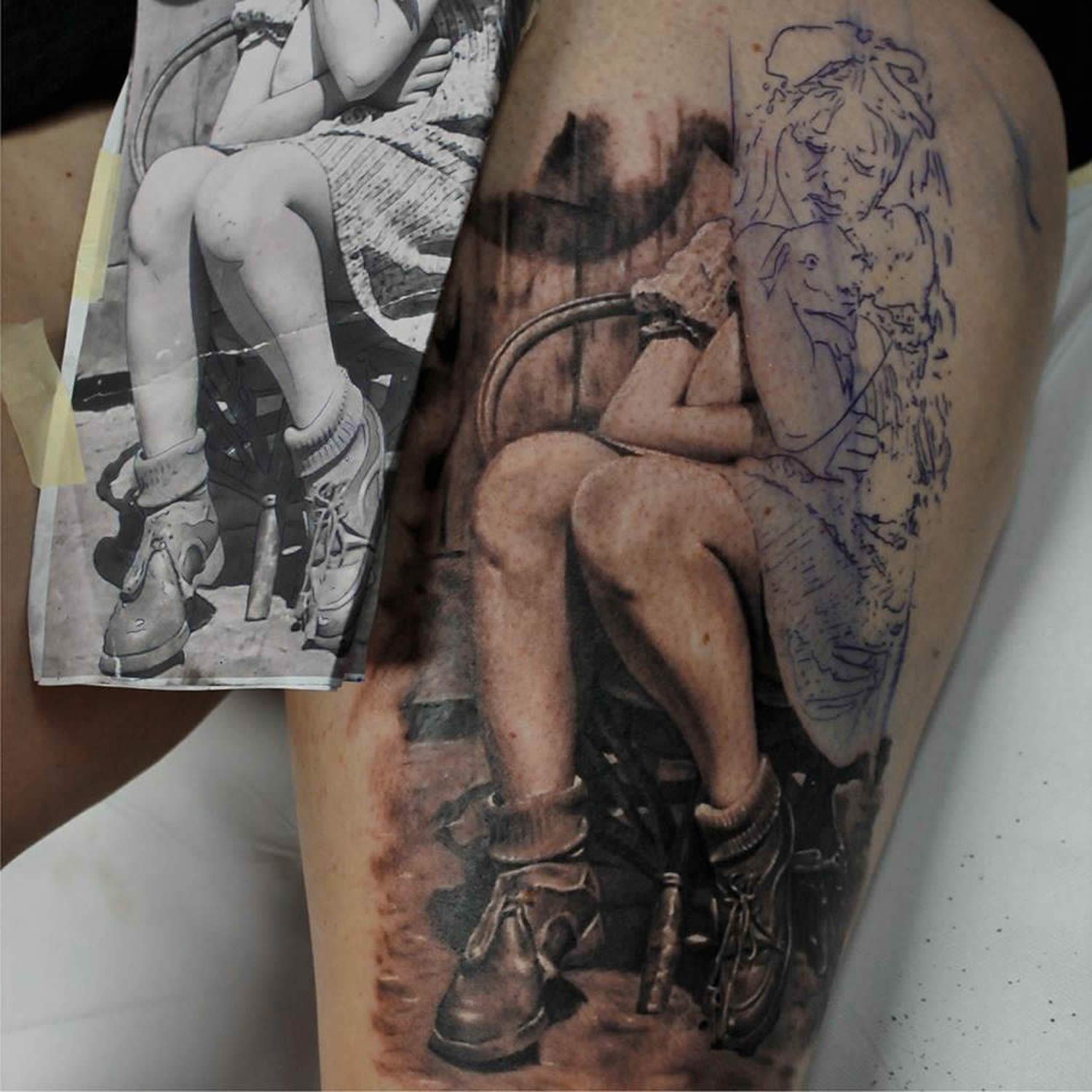 wip tattoo by led coult