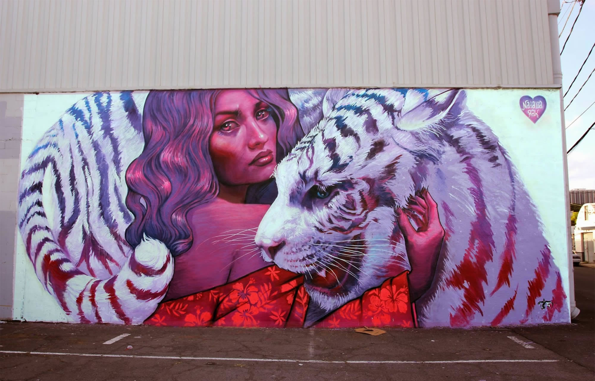 predators, mural for powwow hawaii, by rak