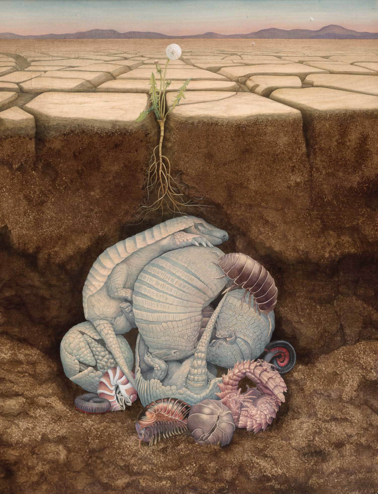 creature under soil/underground by tiffany bozic