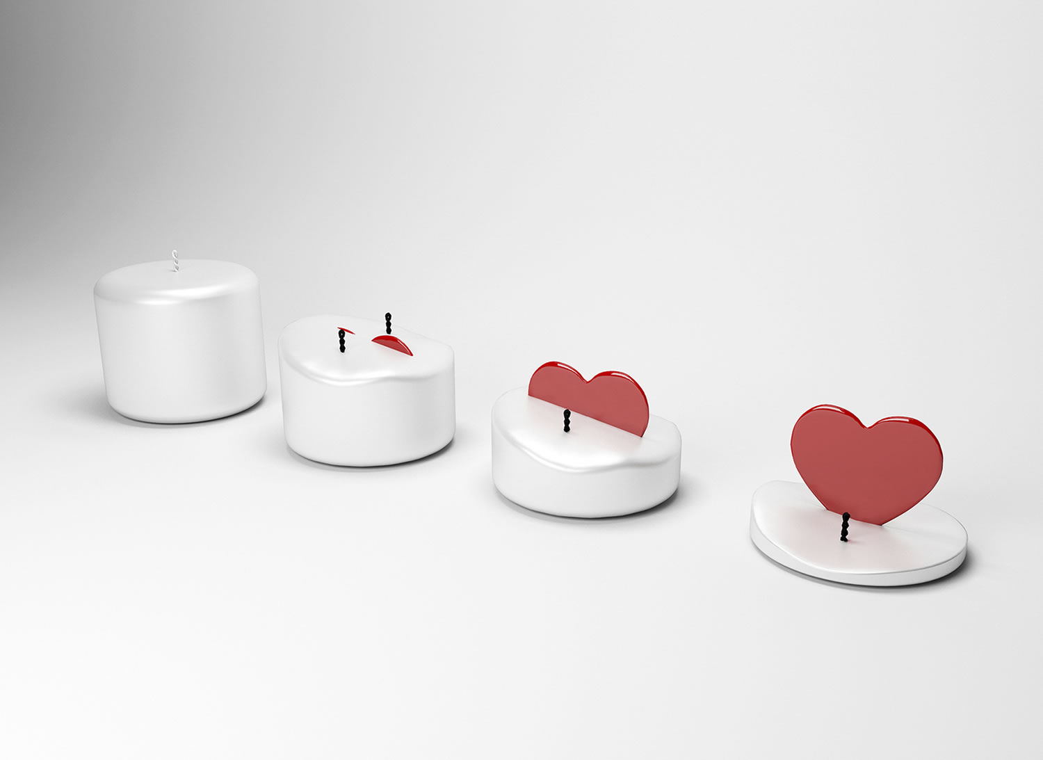 heart in candle, Ardora Candle by Sebastian Popa