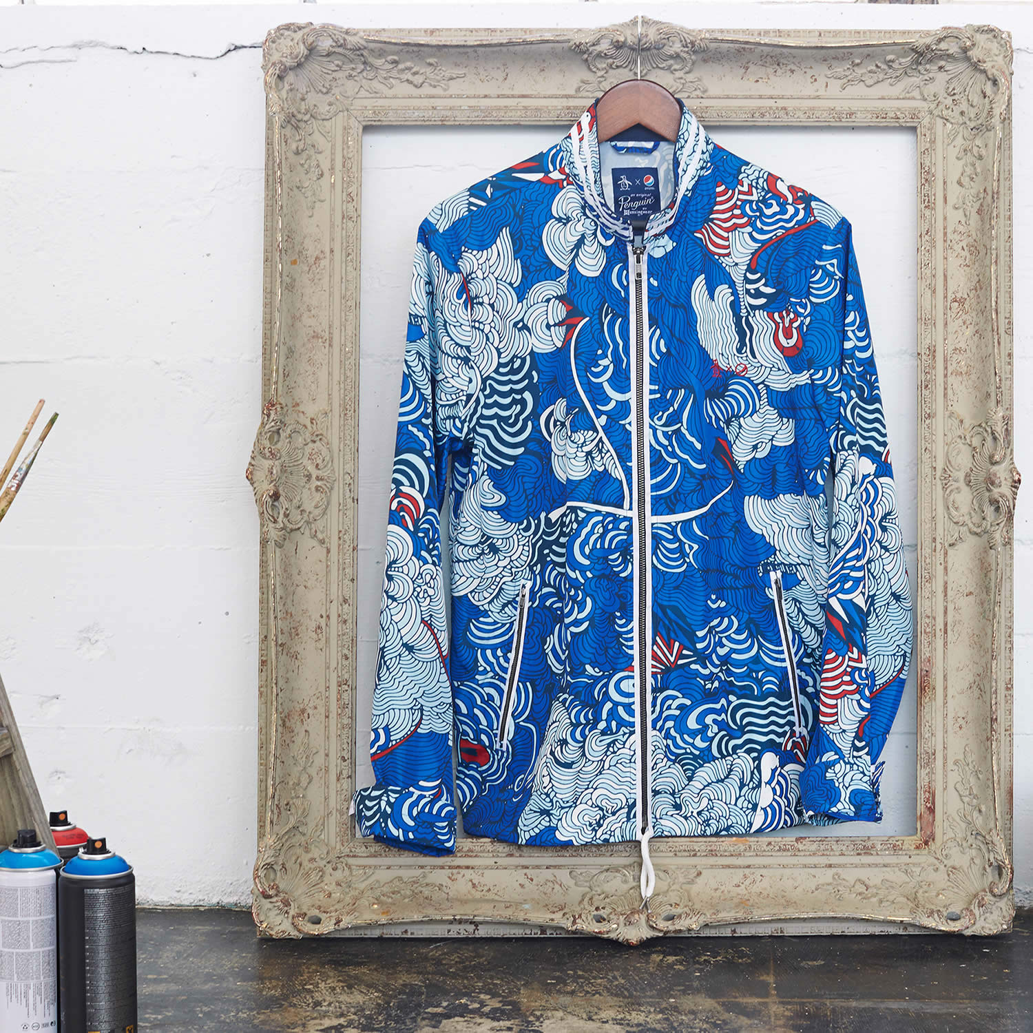 Pepsi Live For Now Capsule Collection, drawing on jacket