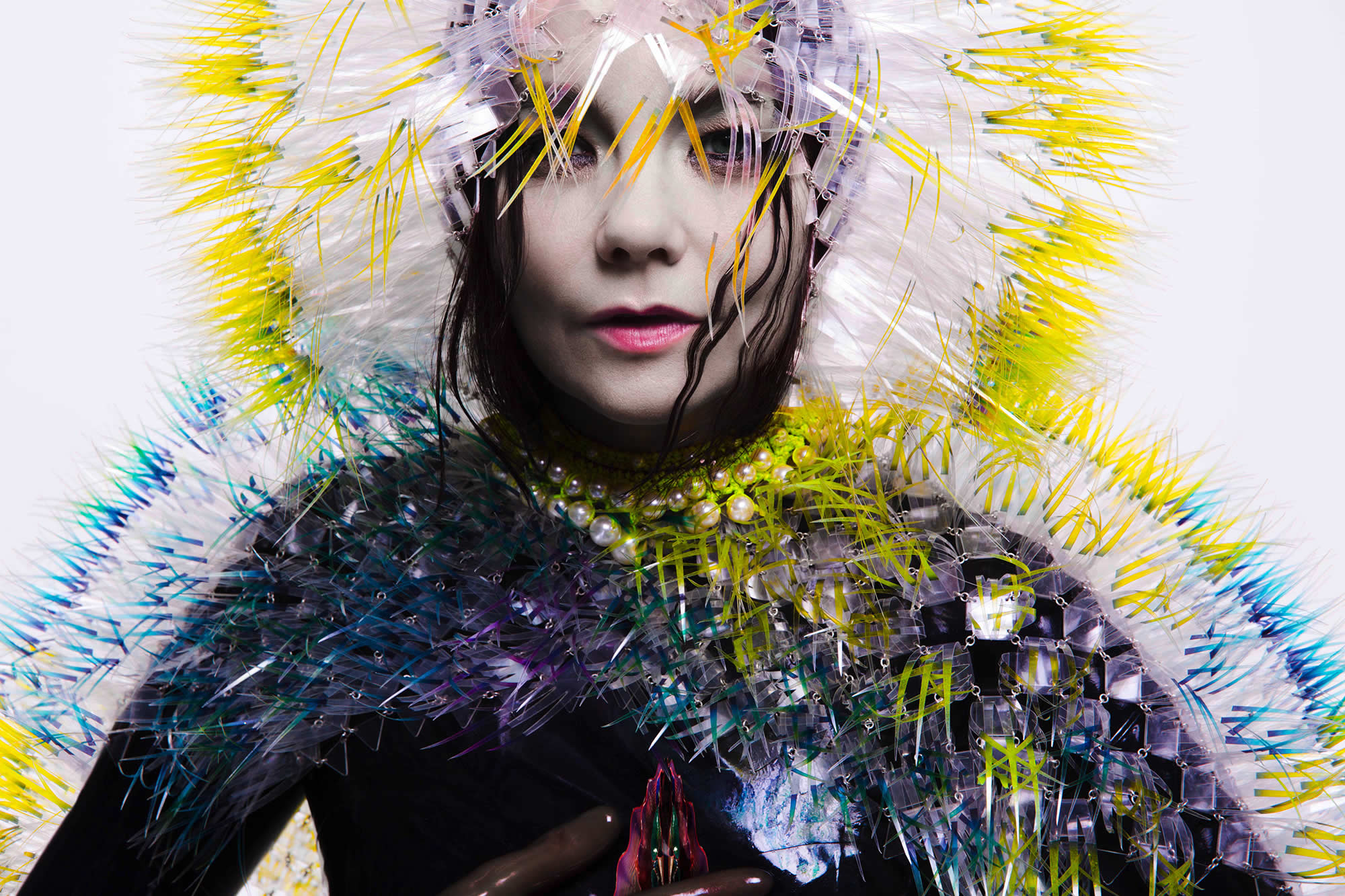 bjork, vulnicura album 2015. headpiece by maiko takeda