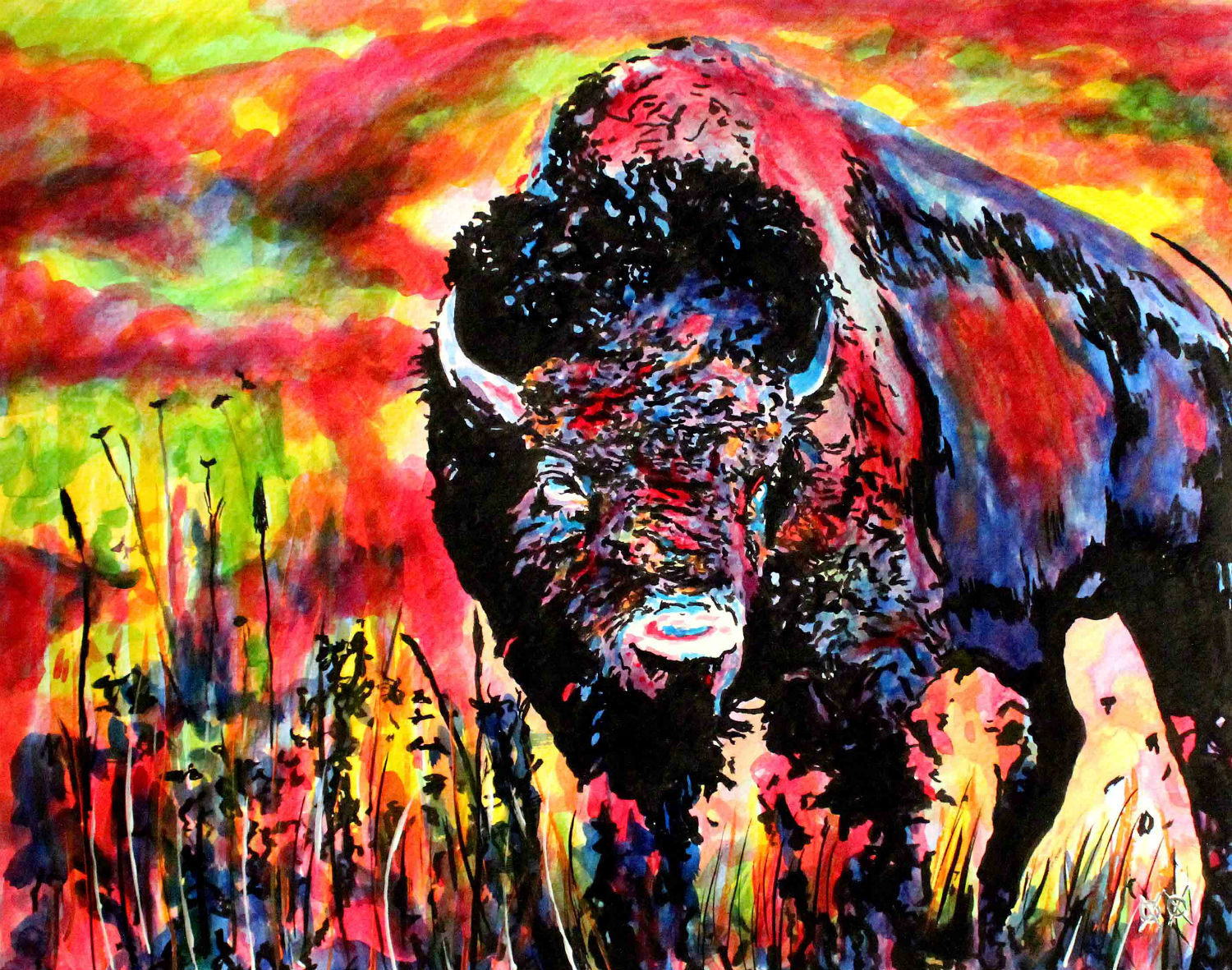 john bramblitt blind painters american texas colour buffalo 