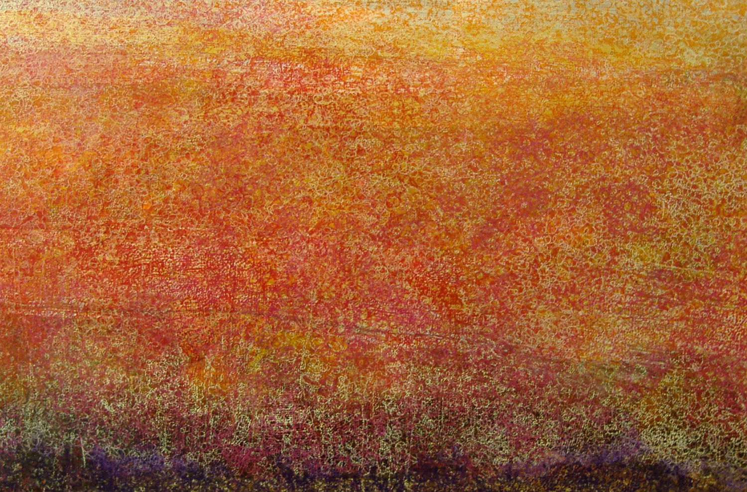 keith salmon blind painter art abstract landscape orange