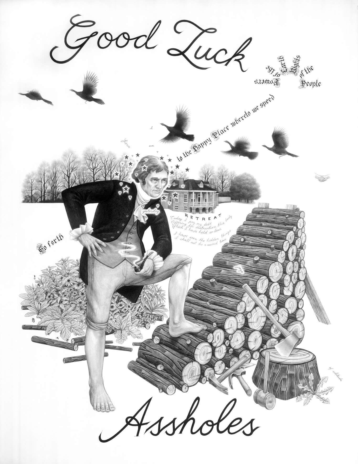 american mythology, eric beltz drawing