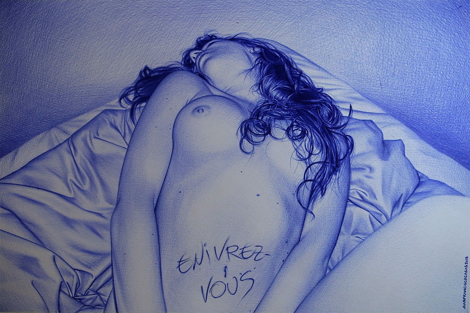 juan francisco casas illustration drawings blue erotic women