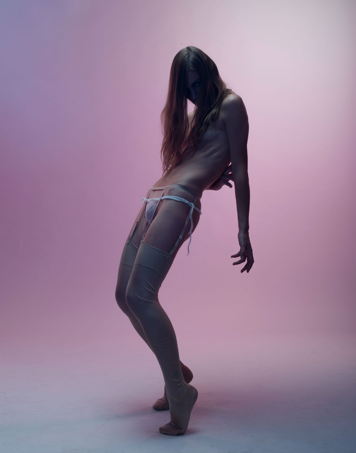 pavel samokhvalov neon lighting nudes erotic female model photography pink