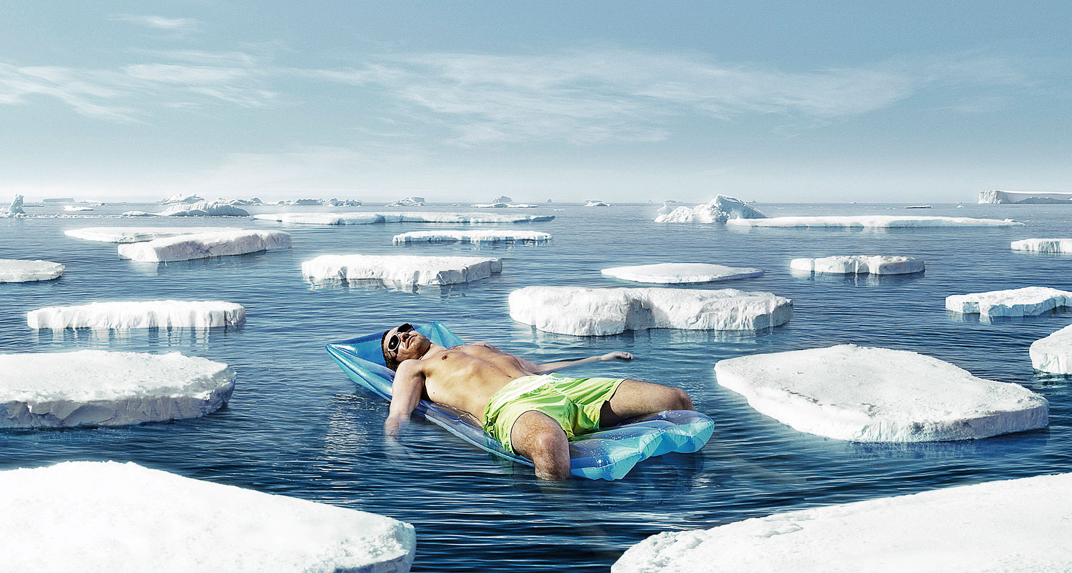 surreal photo manipulations digital frank uttenyhove iceberg