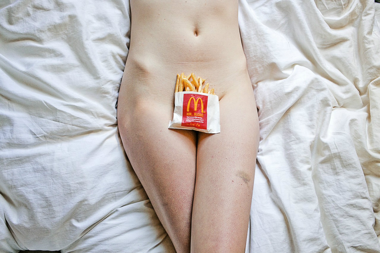 sarah bahbah erotic photography food sex model nude french fries