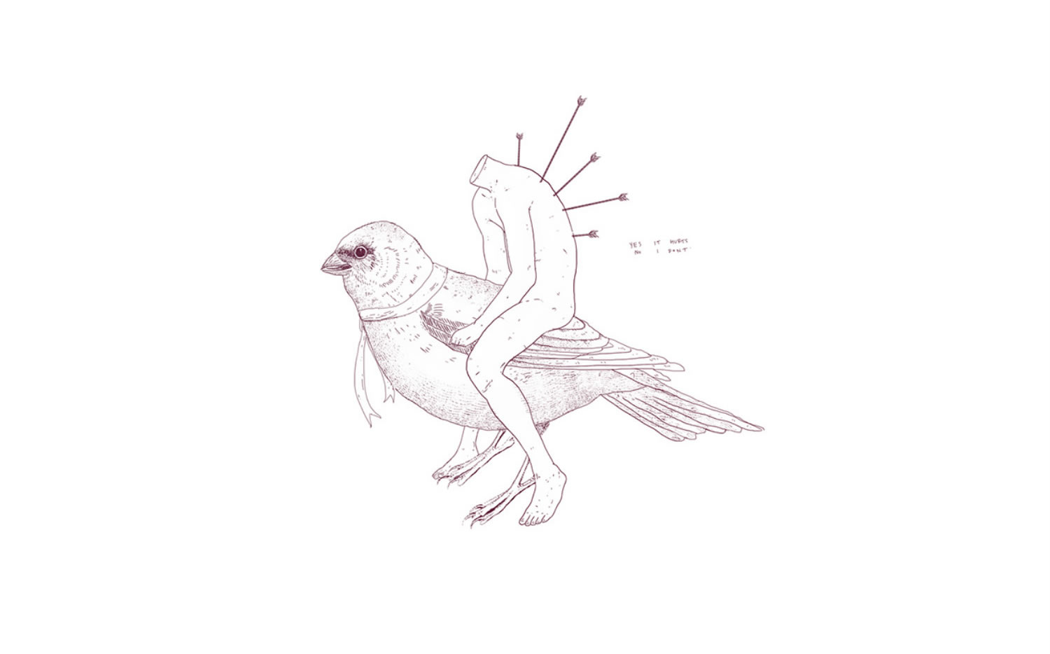 constantinos chaidalis illustration nude quirky bird
