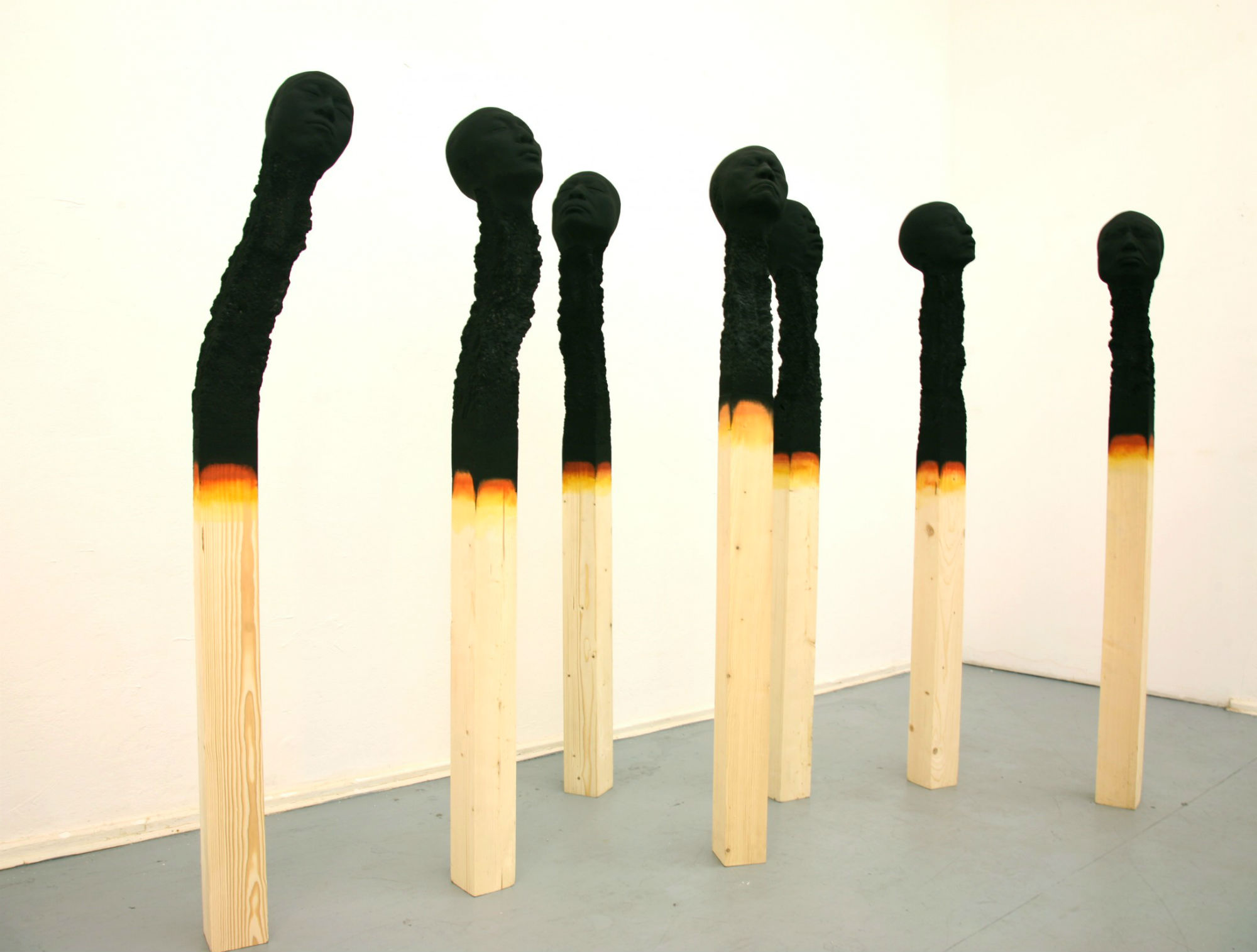 Wolfgang stiller matchstick sculpture