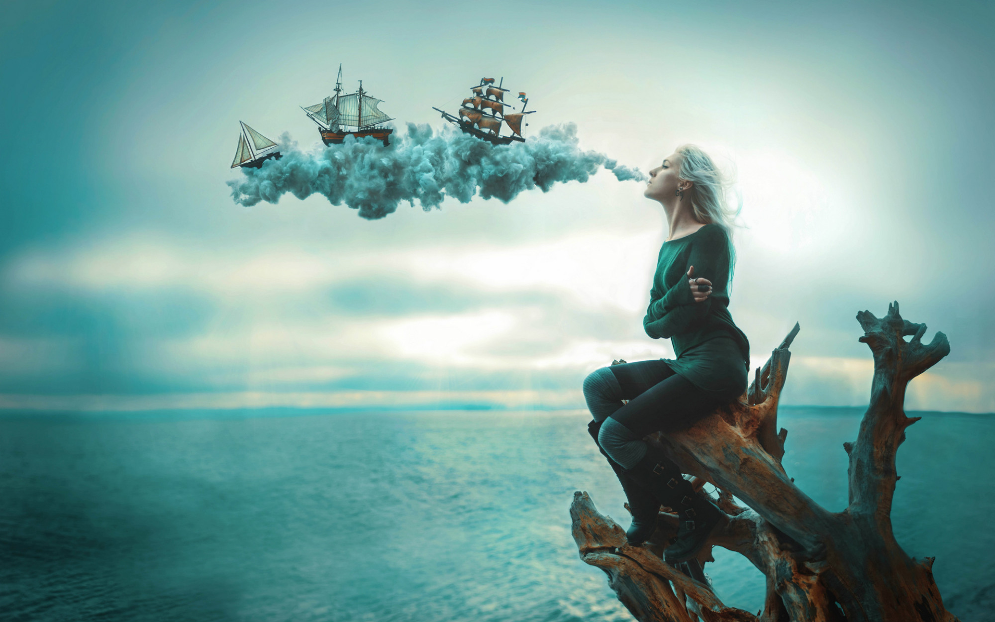 kindra nikole photography surrealism colour fashion model nature