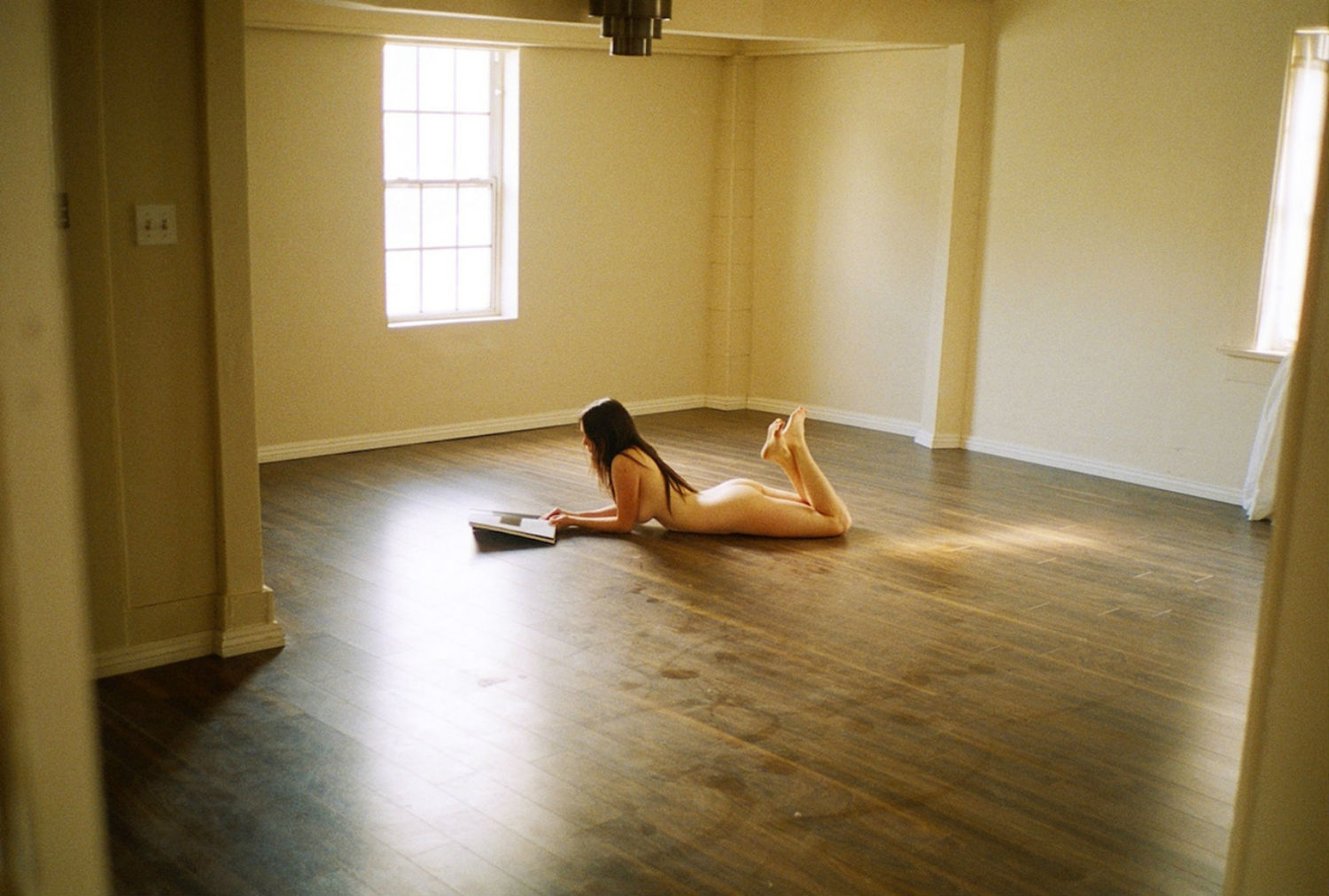 nate walton photography colour female model floor apartment 