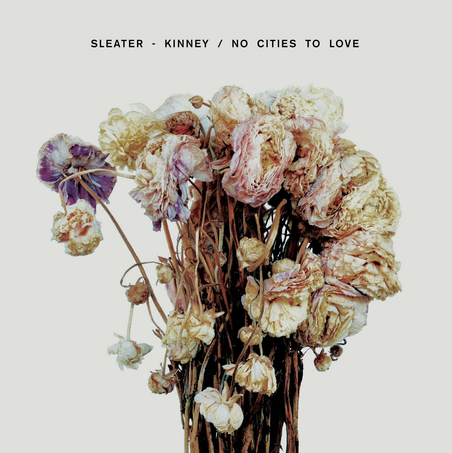 sleater kinney no cities to love cover flowers dying