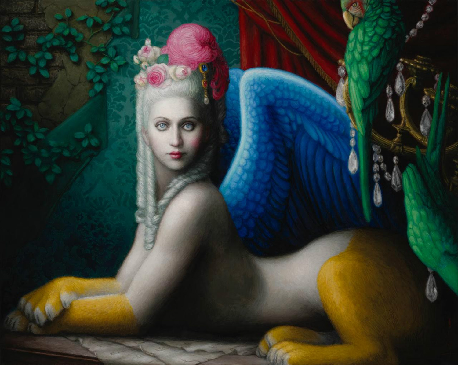 chie yoshi fantasy paintings colour exotic sphinx marie antoinette