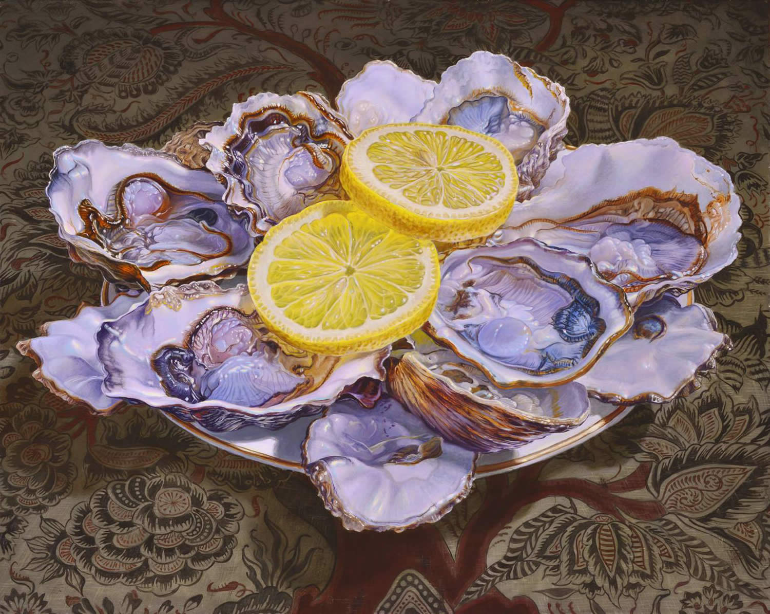 oyster still life painting