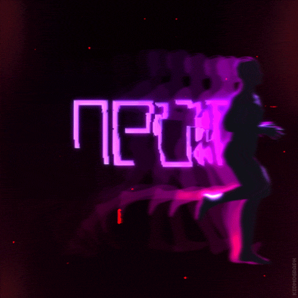 neon rules, animated gif