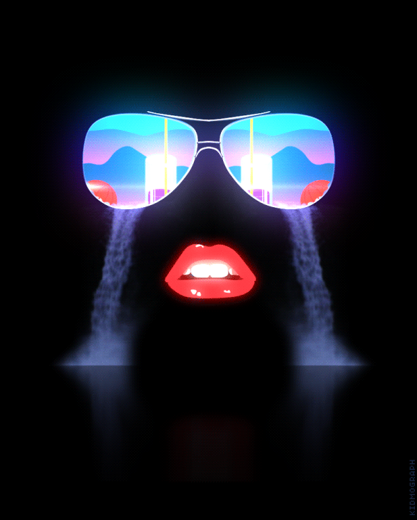 waterfall sunglasses, 80s