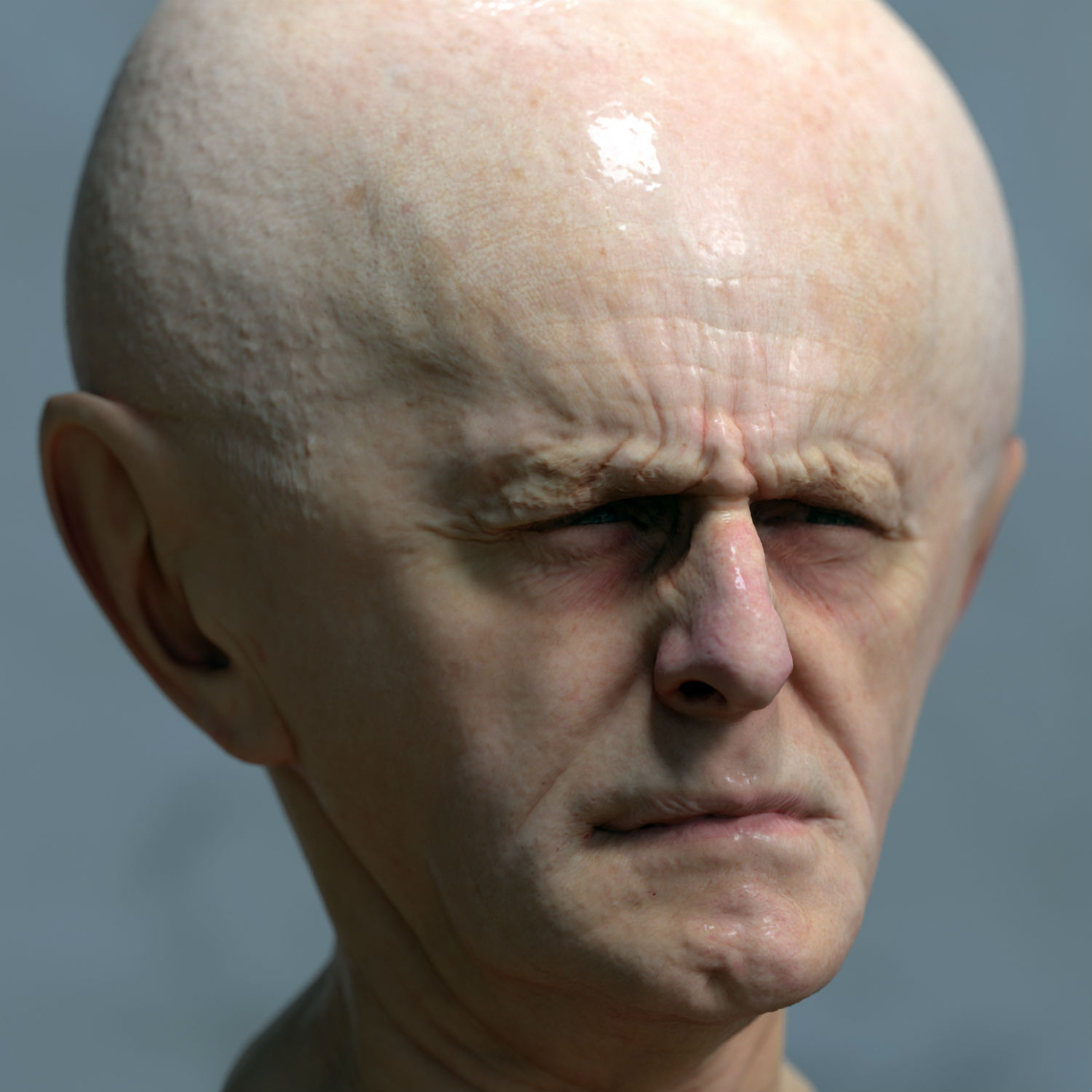 lee griggs deformations digital sculpture strange portrait skin body face